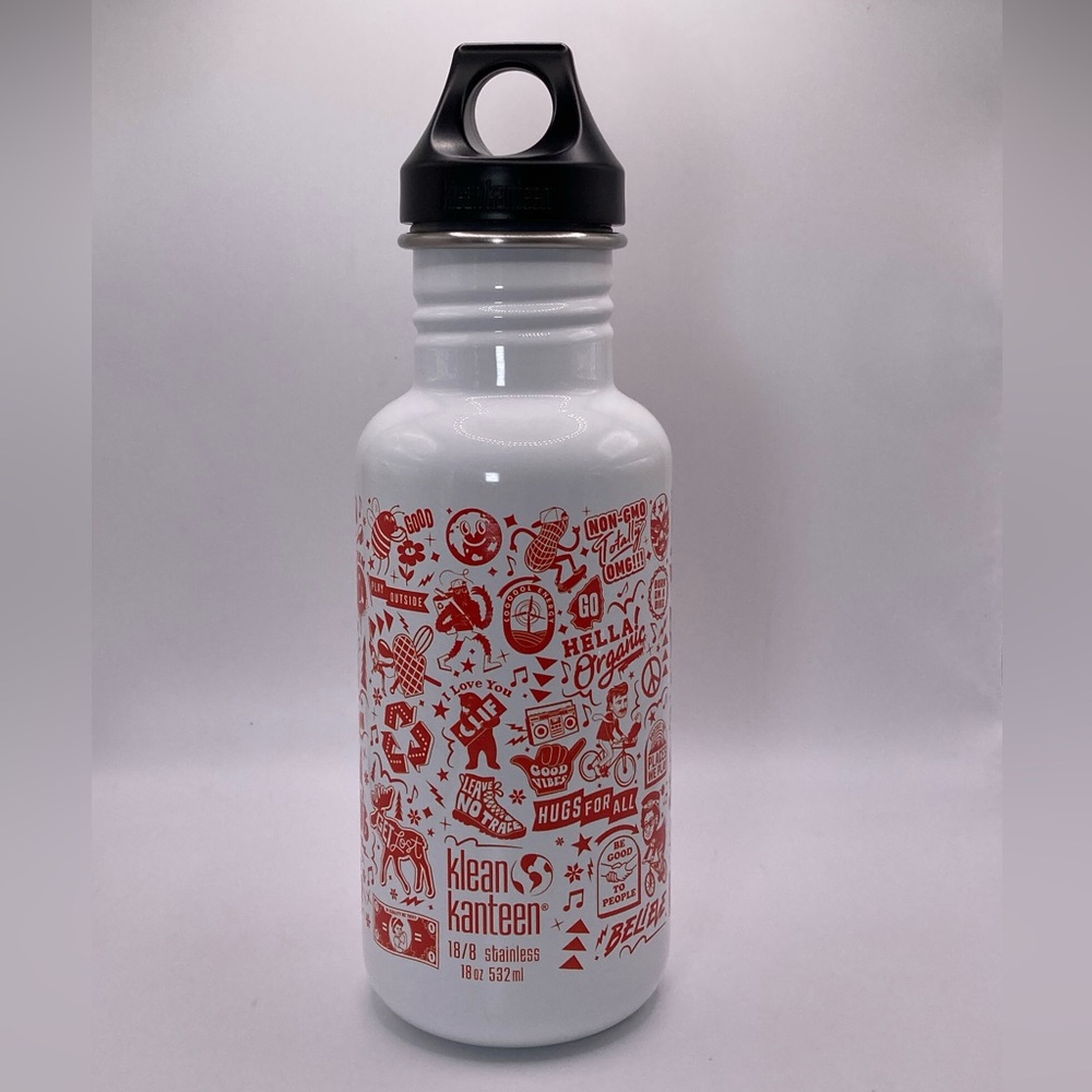 Klean Kanteen Classic Sport Bottle with the Clif Bar "Adventure Awaits!" 18oz